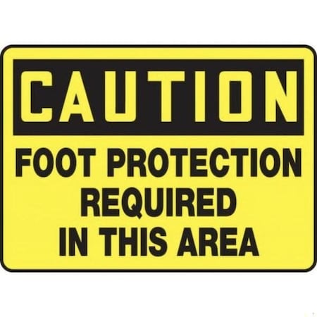 Accuform OSHA CAUTION SAFETY SIGN FOOT MPPE408XT MPPE408XT